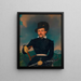 an officer of the Academic Legion who would have created the portrait of the dentist Dr. Wolf - Anonymous — framed artwork on a wall