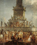 Louis-Philippe throne fire painting at Place de la Bastille on February 24, 1848 - Anonymous — artwork view
