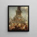 Louis-Philippe throne fire painting at Place de la Bastille on February 24, 1848 - Anonymous — framed artwork on a wall