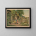 Evening at the Farm - Anonymous — framed artwork on a wall