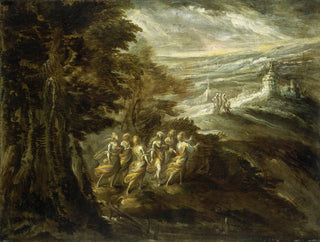 Fantastic landscape with figures - Anonymous — artwork view