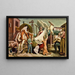 Study of the farm life fresco - Anonymous — framed artwork on a wall