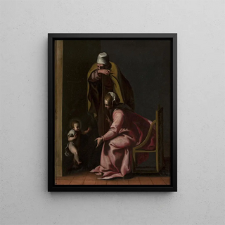 The First Steps of Jesus - Anonymous — framed artwork on a wall