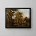 Fishermen on the River - Anonymous — framed artwork on a wall