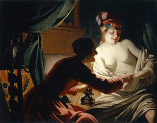 Hunting for fleas by candlelight - Anonymous — artwork view