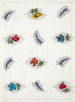 Floral pattern for printed textile Pl IX - Anonymous — artwork view