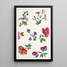 Reproduction of the painting Floral motif painting for printed textile Pl XII - Anonymous
