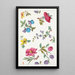 Reproduction of the painting Floral motif for printed textile Pl XIII - Anonymous