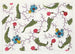 Floral motif for printed textile Pl XIV - Anonymous — artwork view