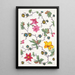 Reproduction of the painting Floral motif for printed textile Pl XVI - Anonymous