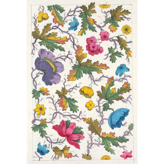 Floral motif for printed textile Pl XVII - Anonymous — artwork view