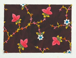Design floral for textile printed Pl XXIII - Anonymous — artwork view