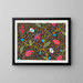 Design floral for textile printed Pl XXIV - Anonymous — framed artwork on a wall