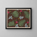 Design floral pour textile imprimé Pl XXIX - Anonyme — framed artwork on a wall