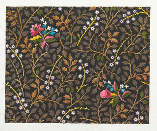 Design floral for textile printed Pl XXV - Anonymous — artwork view