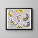 Design floral for textile printed Pl XXVIII - Anonymous — framed artwork on a wall