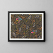 Design floral for textile printed Pl XXV - Anonymous — framed artwork on a wall