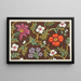 Floral pattern for printed textile Pl XXXIII - Anonymous — framed artwork on a wall