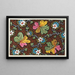 Floral pattern for printed textile Pl XXXIV - Anonymous — framed artwork on a wall