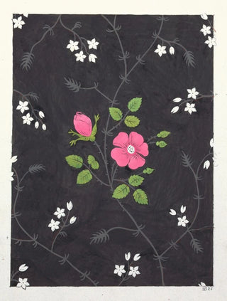 Floral pattern for printed textile Pl XXXIX - Anonymous — artwork view