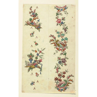 Reproduction of the painting Floral pattern for printed textile Pl XXXI - Anonymous