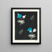 Floral pattern for printed textile Pl XXXVI - Anonymous — framed artwork on a wall