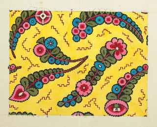 Floral design for printed textiles III - Anonymous — artwork view