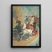 Quatre-en-main agité - Anonymous — framed artwork on a wall
