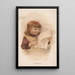 Reproduction of the painting for the mom's scrapbook - Anonymous