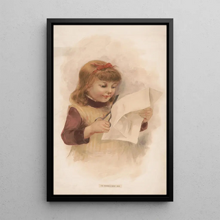 Reproduction of the painting for the mom's scrapbook - Anonymous