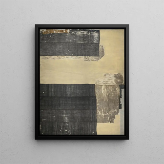 Fragment of a ship's flag - Anonymous — framed artwork on a wall