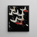 Furisode with a myriad of flying cranes - Anonymous — framed artwork on a wall
