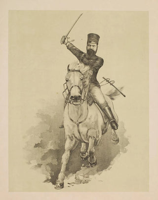 General Yamazawa, commander of the Fourth Division, on his horse - Anonymous — artwork view