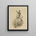 General Yamazawa, commander of the Fourth Division, on his horse - Anonymous — framed artwork on a wall
