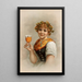 Waitress German - Anonymous — framed artwork on a wall