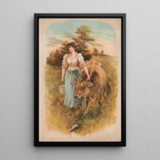 Gertrude Lill - Anonymous — framed artwork on a wall