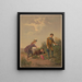 A girl comforts two boys fallen ill because of tobacco - Anonymous — framed artwork on a wall