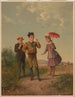a girl watching two boys smoking cigarettes - Anonymous — artwork view