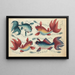 Gold and Silver Fish of China - Anonymous — framed artwork on a wall