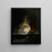 Large Marine Weather Painting - Anonymous — framed artwork on a wall