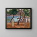 Bosquet au bord de la mer - Anonyme — framed artwork on a wall