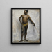 African Warrior Painting - Anonymous — framed artwork on a wall