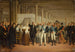 Guillaume Dupuytren 1777-1835 painting, l'Hôtel-Dieu presents to Charles X an eye operation - Anonymous — artwork view