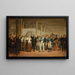 Guillaume Dupuytren 1777-1835 painting, l'Hôtel-Dieu presents to Charles X an eye operation - Anonymous — framed artwork on a wall