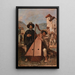 Harpist - Anonymous — framed artwork on a wall