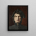 Head of Girl - Anonymous — framed artwork on a wall