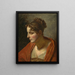 Head of Woman - Anonymous — framed artwork on a wall