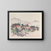Famous Landscapes of the Heian Period Pl01 - Anonymous — framed artwork on a wall