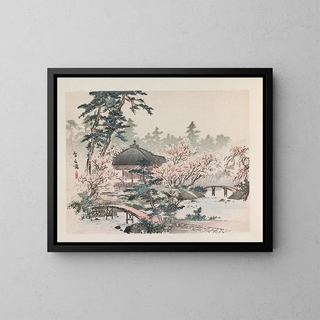 Famous View of Heian Pl03 - Anonymous — framed artwork on a wall