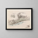 Famous landscapes of the Heian period Pl04 - Anonymous — framed artwork on a wall